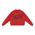 Essential Fleece Mock-Neck Crew Sweatshirt