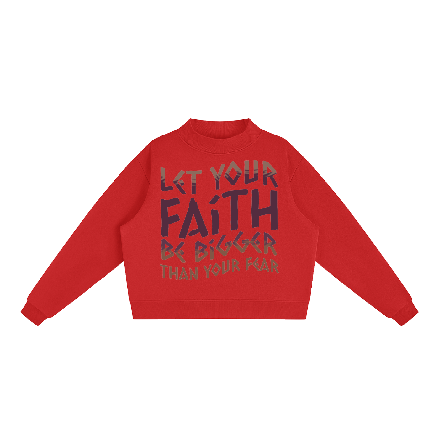 Essential Fleece Mock-Neck Crew Sweatshirt
