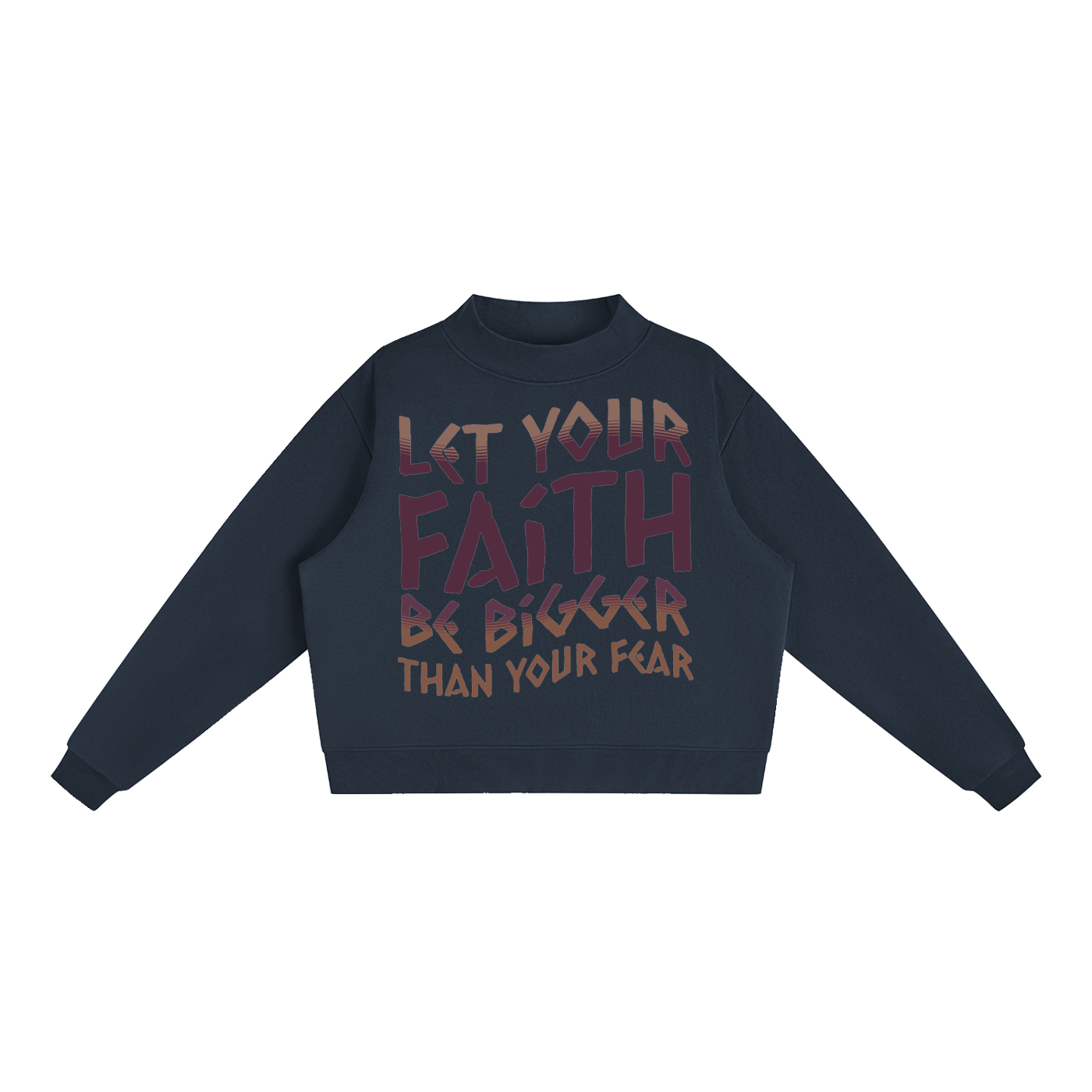 Essential Fleece Mock-Neck Crew Sweatshirt