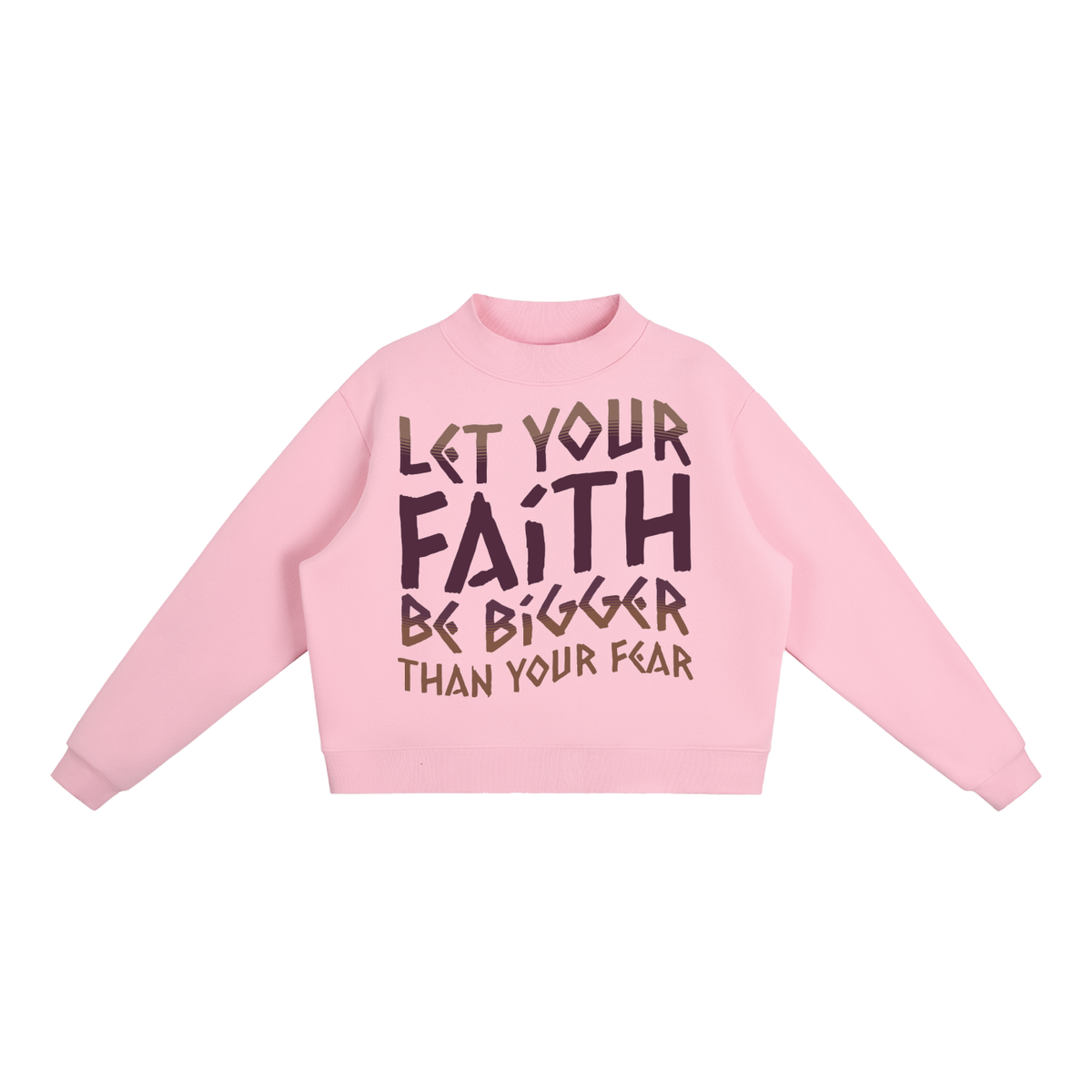 Essential Fleece Mock-Neck Crew Sweatshirt