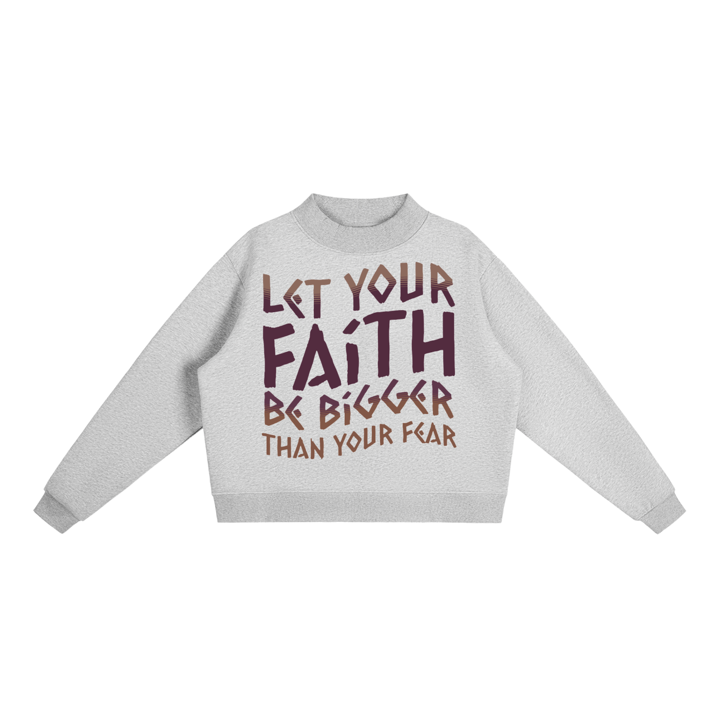 Essential Fleece Mock-Neck Crew Sweatshirt