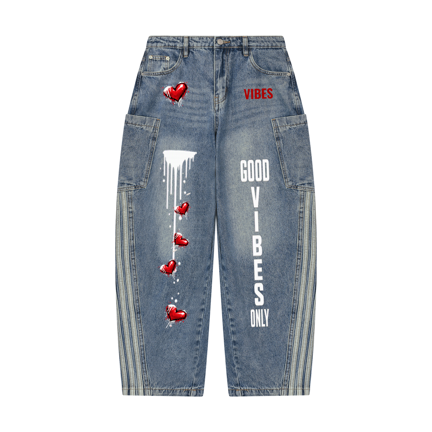 Women's Vintage Wash Barrel Leg Jeans