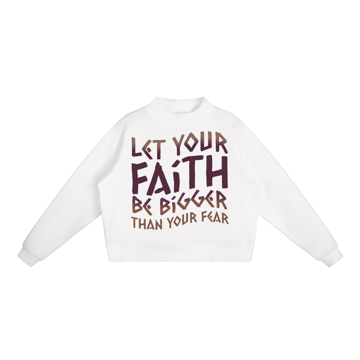 Essential Fleece Mock-Neck Crew Sweatshirt