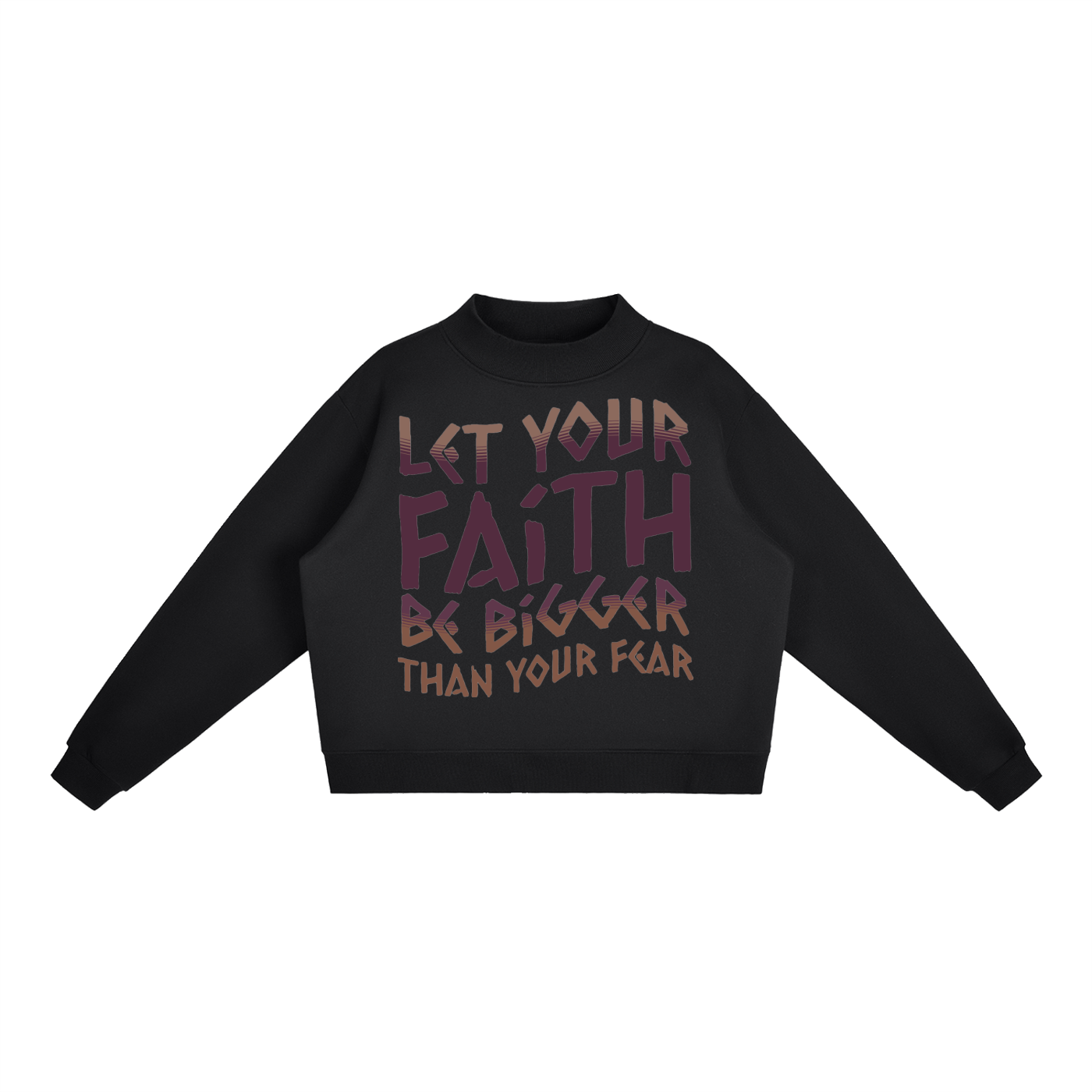Essential Fleece Mock-Neck Crew Sweatshirt