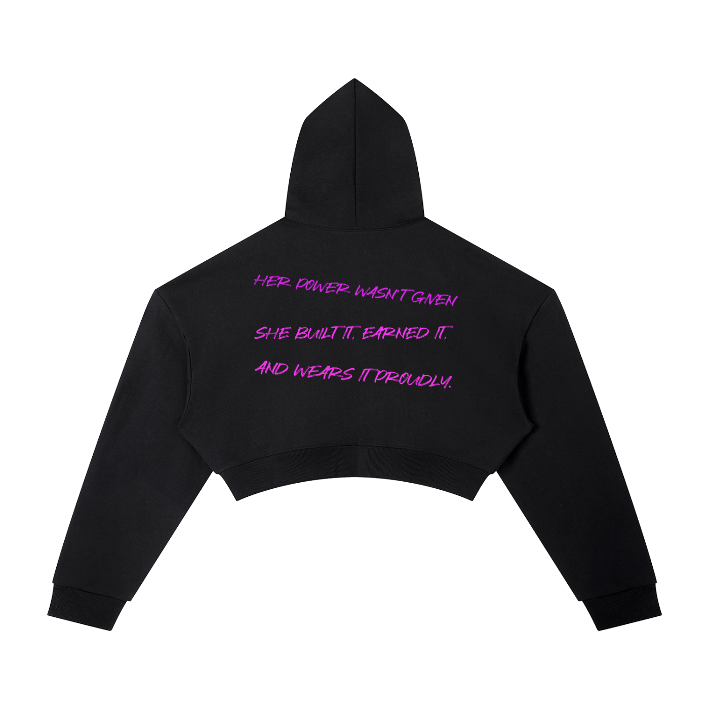 Empowered essential Cropped Hoodie