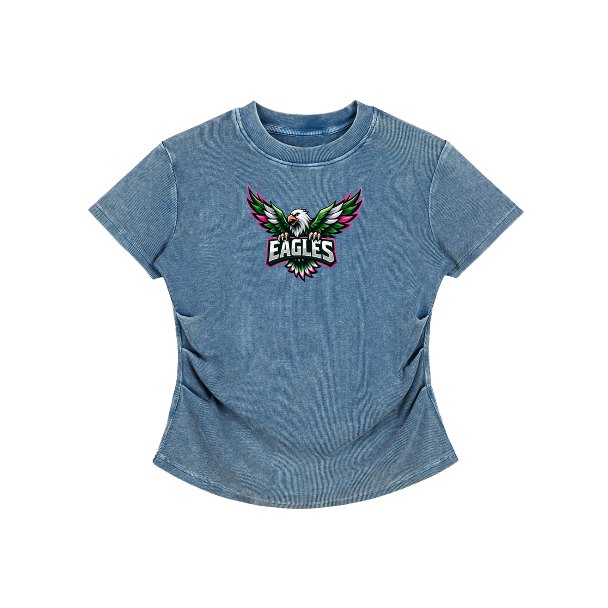 Vintage Washed Bodycon Cotton T-Shirt