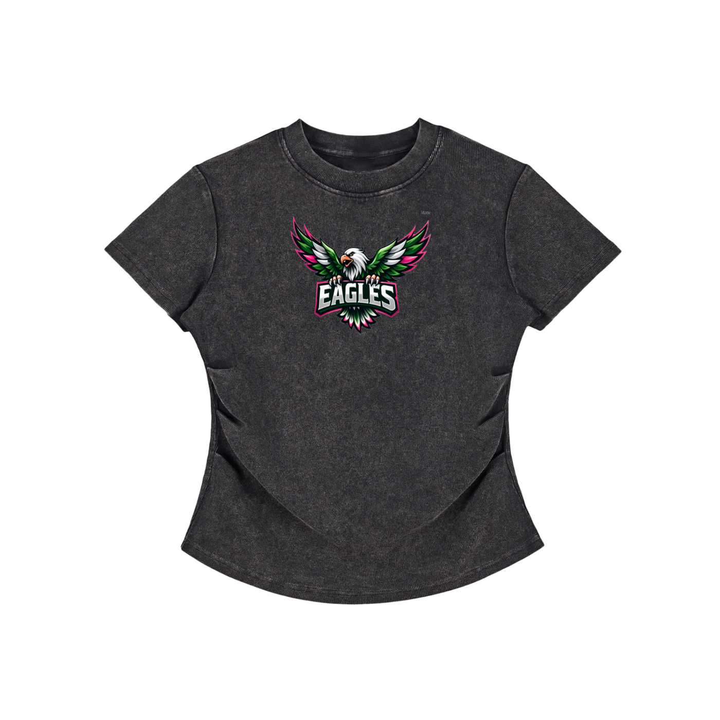 Vintage Washed Bodycon Cotton T-Shirt