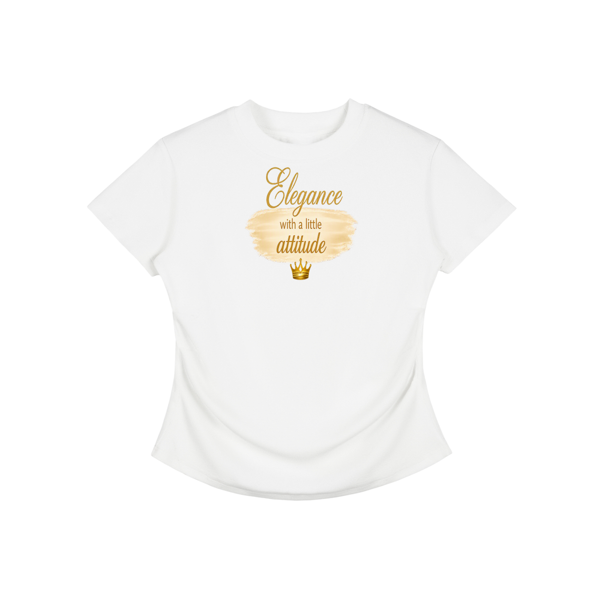 Vintage Washed Bodycon Cotton T-Shirt