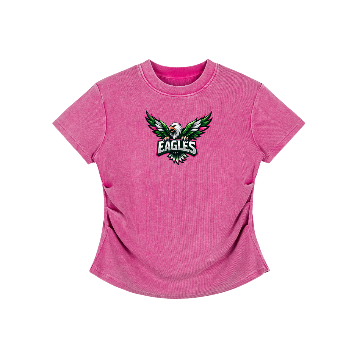 Vintage Washed Bodycon Cotton T-Shirt