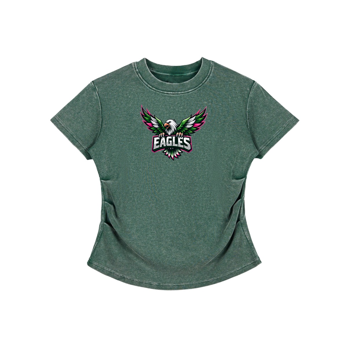 Vintage Washed Bodycon Cotton T-Shirt