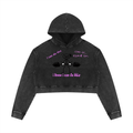 Women’s Mineral Washed Crop Hoodie
