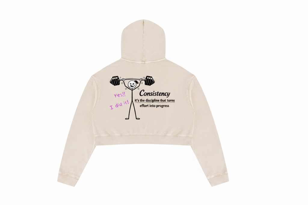 Women’s Mineral Washed Crop Hoodie
