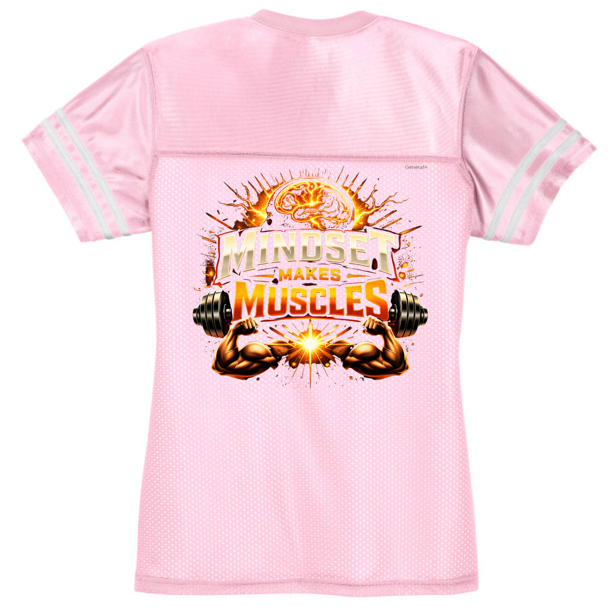 Lt Pink/White - LST307 - BACK